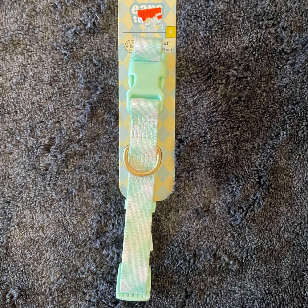 Dog Collar: Pastel Print Adjustable, Medium